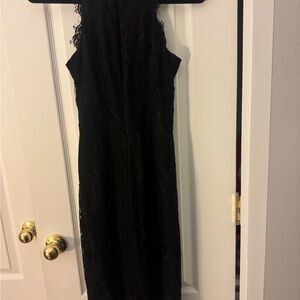 Eliza J Black Lace Backless Dress